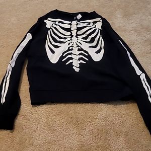 Black skeleton shirt